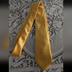 Mens Formal Suit Tie Retro Gold Yellow Accessories Wedding Holiday Party